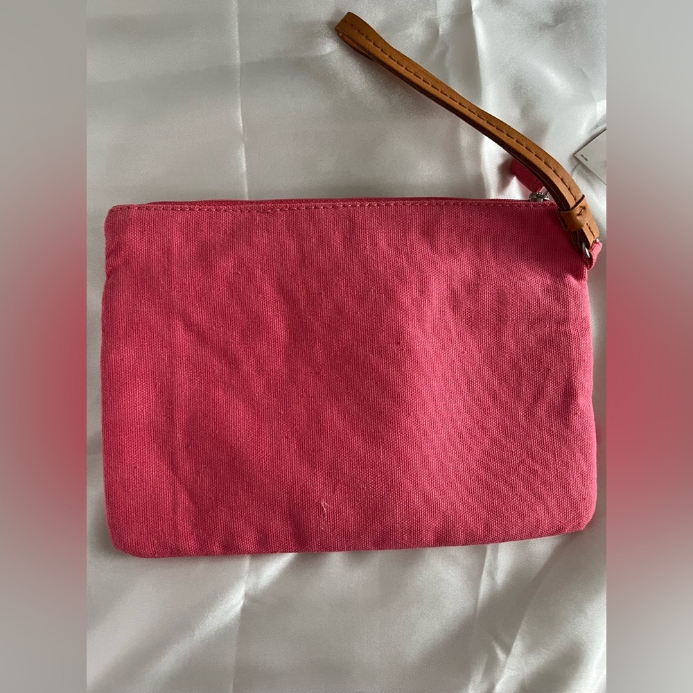 NWT LOFT Pink Clutch Bag with Beading - Picture 4 of 6